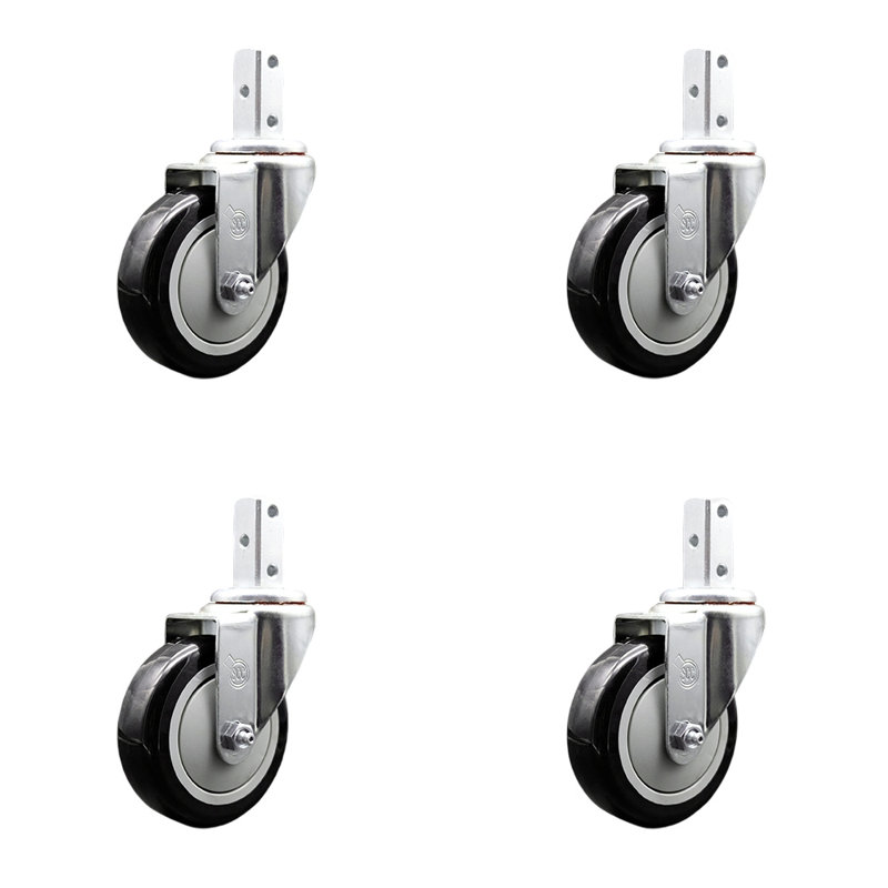 Polyurethane Caster, Black