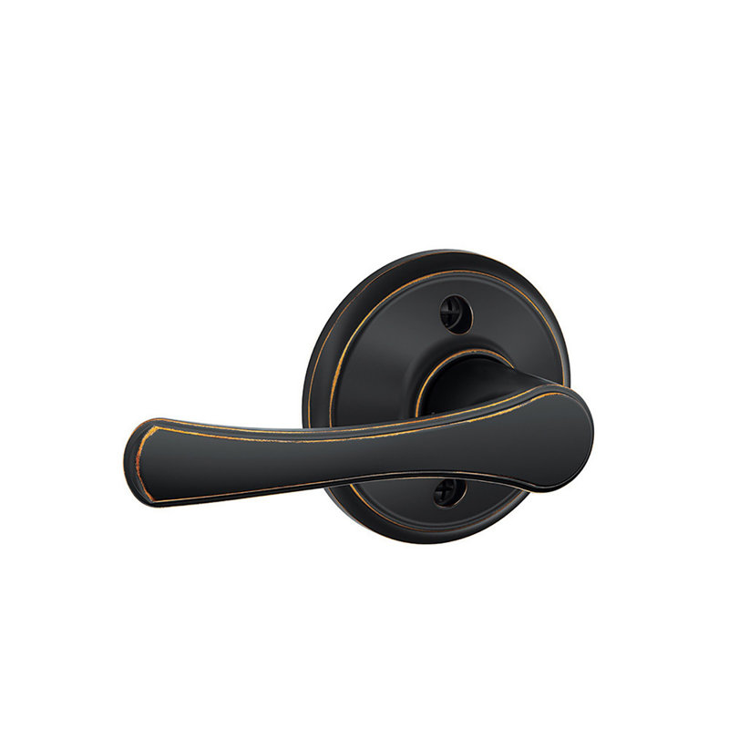 Avila Lever Non-Turning Lock, Aged Bronze