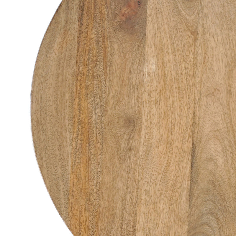 Table basse ronde en bois de manguier 30 pouces Nina