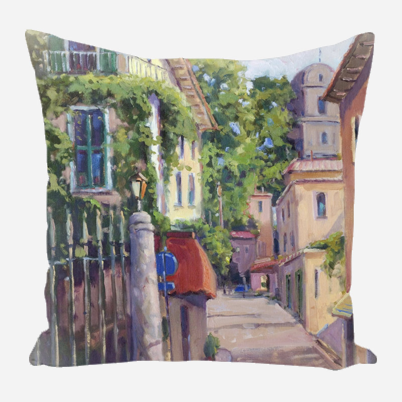 Linen Square Pillow Cover & Insert, 21" x 21"