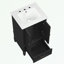Meuble-lavabo de salle de bain avec lavabo et deux portes-921383964