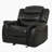 Classic Design Recliner, Black Berry PU Upholstery Recliner, Glider Recliner(Old SKU:57412.00BLK)
