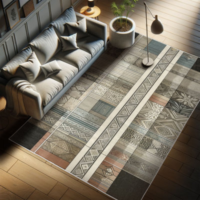 Machine Printed 152cm X 76cm Area Rug