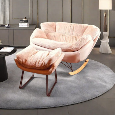 Chaise berçante de luxe italienne
