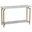 Console en marbre avec base en fer-1395197755