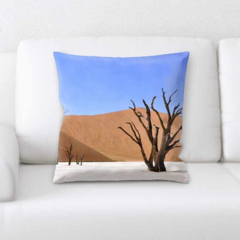 Desert Microsuede Reversible Throw Pillow