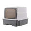 Bonfield Enclosed Litter Box with Built-in Scoop and with Lockable Lid-1123881445