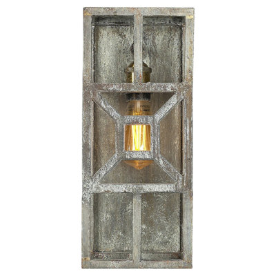 Diamond 1 - Light Dimmable Plug-in Deep Ocean Flush Mounted Sconce