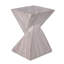Table d'appoint moderne à motif géométrique torsadé avec faux marbre-1561669655