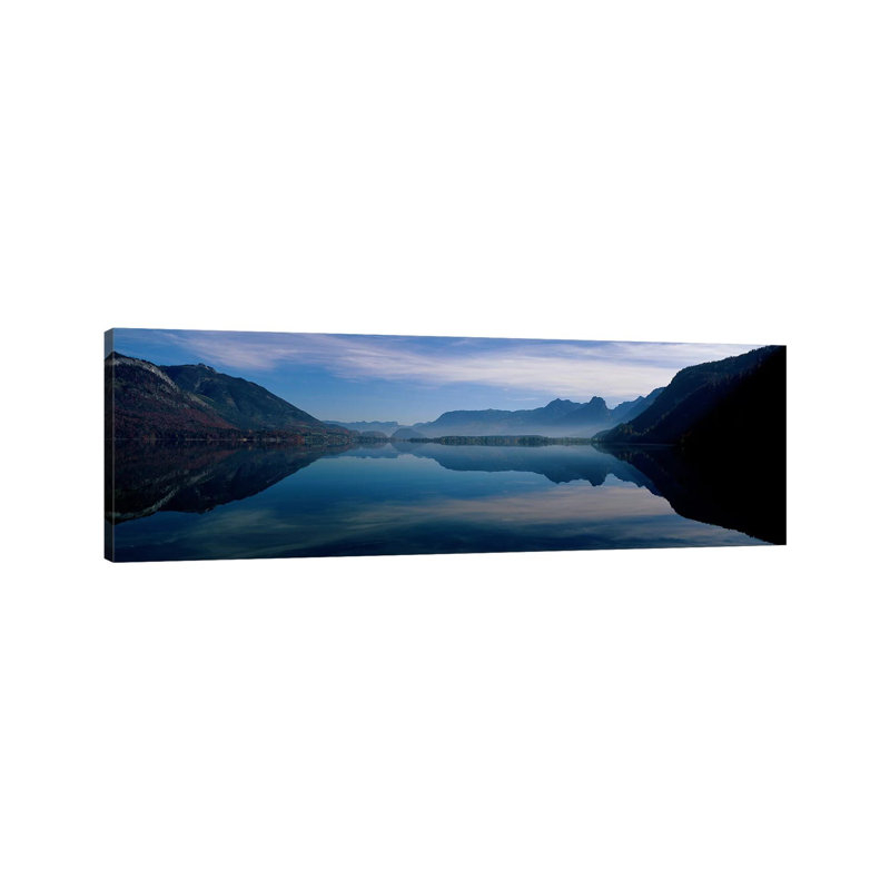 St. Wolfgangsee And Alps Salzkammergut Austria - Wrapped Canvas Panoramic Print, 30.48 cm H x 91.44 cm W x 1.91 cm D