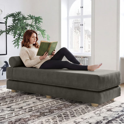 Kaylena Convertible Daybed - Fold Out Sleeper with Queen Size Memory Foam Mattress & Pillows