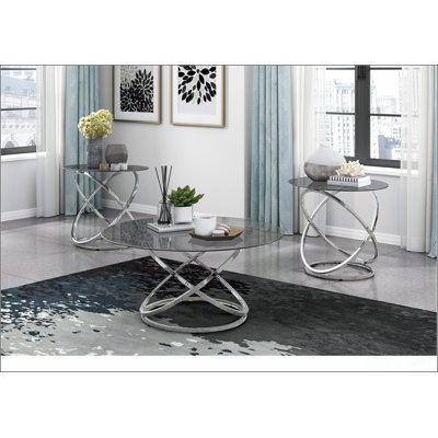 Ensemble de tables d'appoint 3 pièces Modern Luxury