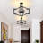 4-Light Metal Semi Flush Mount Ceiling Light-283721174