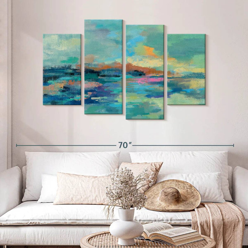 Avery Summer Seaside Abstract, H 32 po x l 52 po
