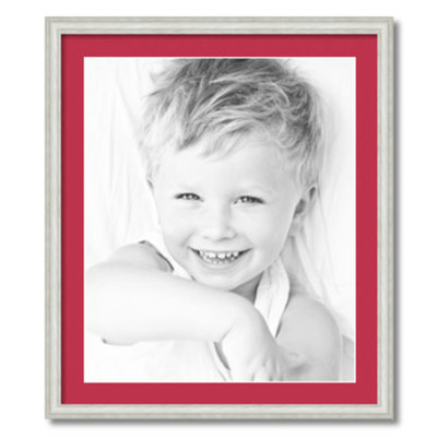 Wood Matte Picture Frame with Mat