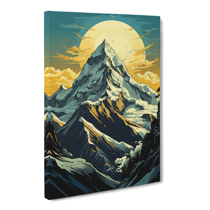 Mount Everest Deco No.2 - No Frame Print, 60cm H x 40cm W x 3cm D