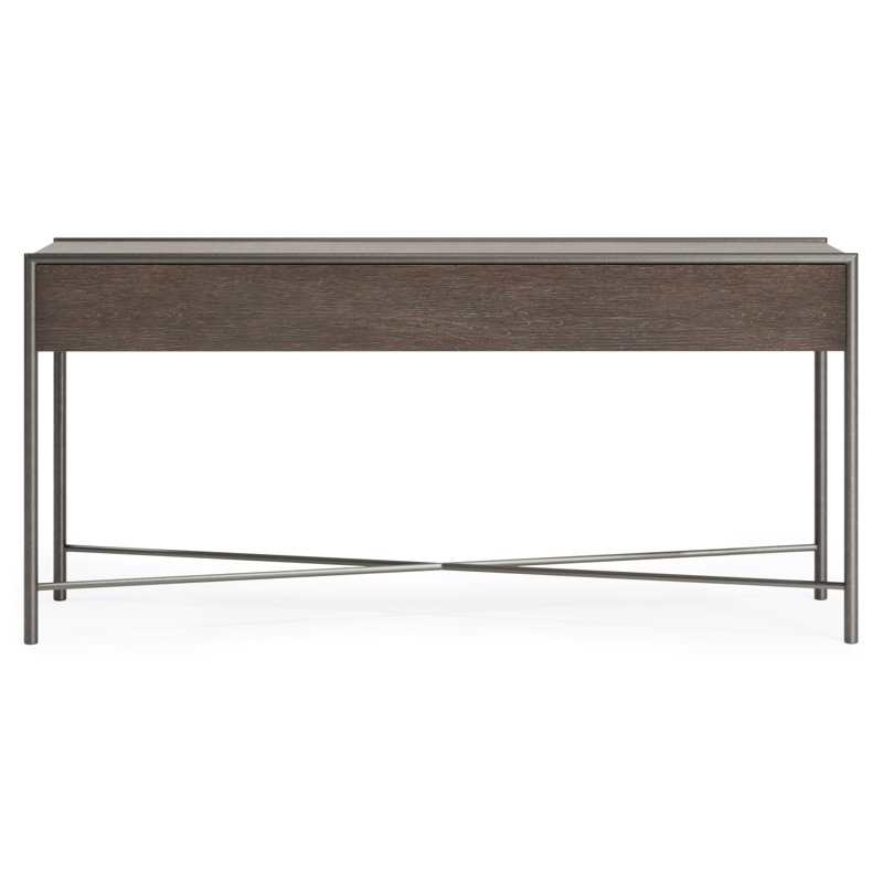 Bernhardt Outline Console Table, Brown Wood, Brown Wood