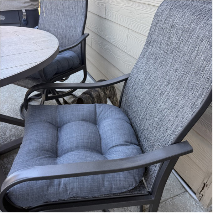Julessa Swivel Patio Dining Armchair (Set of 2) - Light Gray