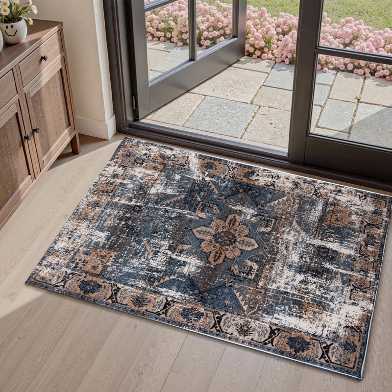 Area Rug, Rectangle 60 x 110 cm, Turqueise