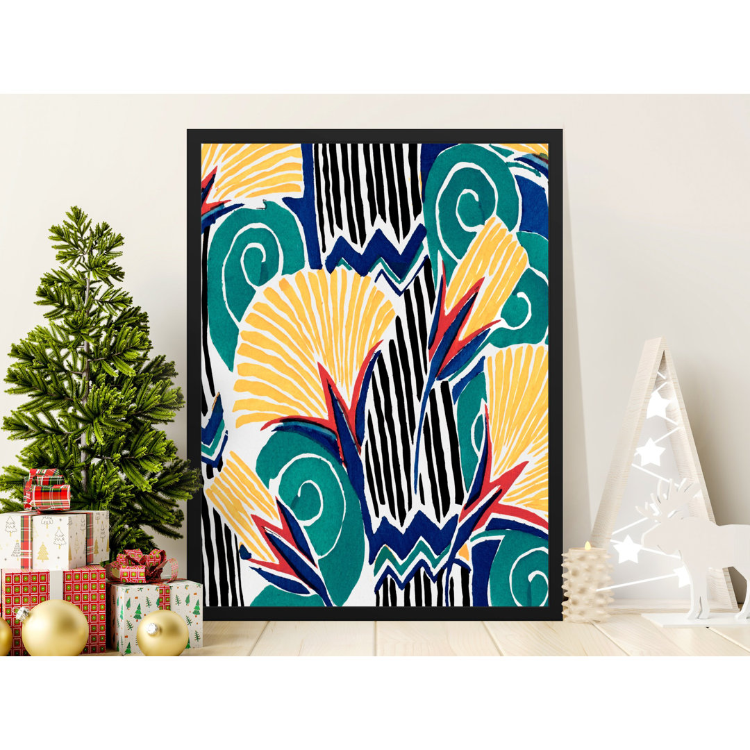 Colorful Abstract Composition Home Decor Art Framed Poster