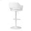 Tabouret de bar, pivotant, hauteur de bar, réglable, métal chromé, contemporain, moderne-1829342947