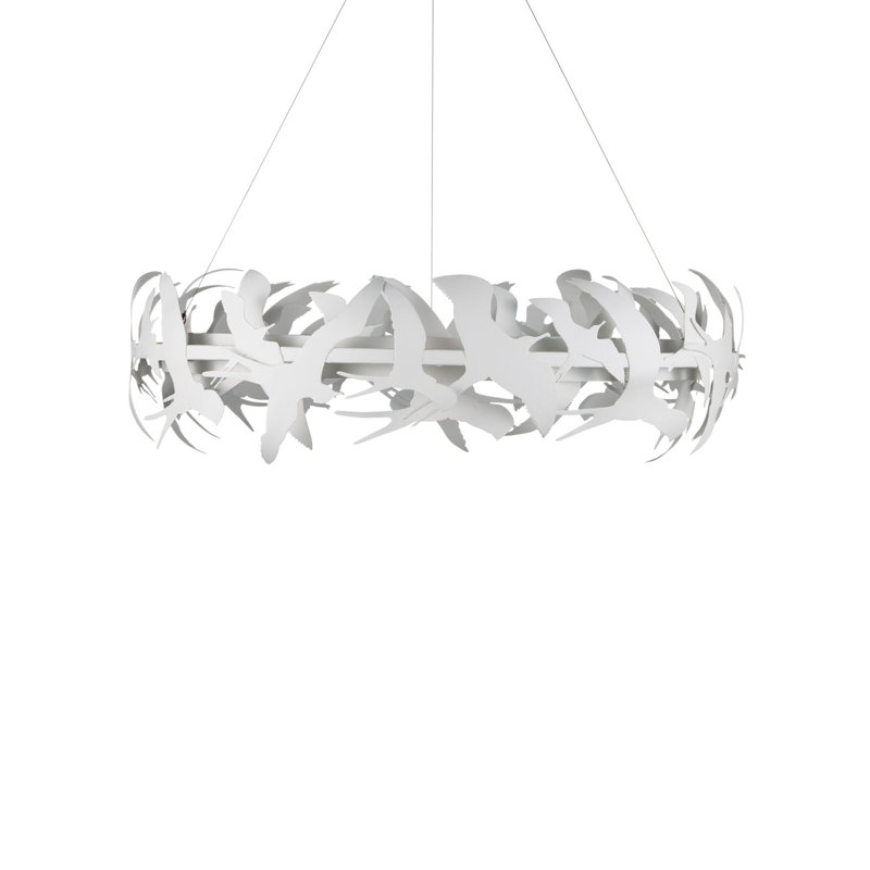 Tijereta 1 - Light Wrought Iron LED Chandelier by Marjorie Skouras