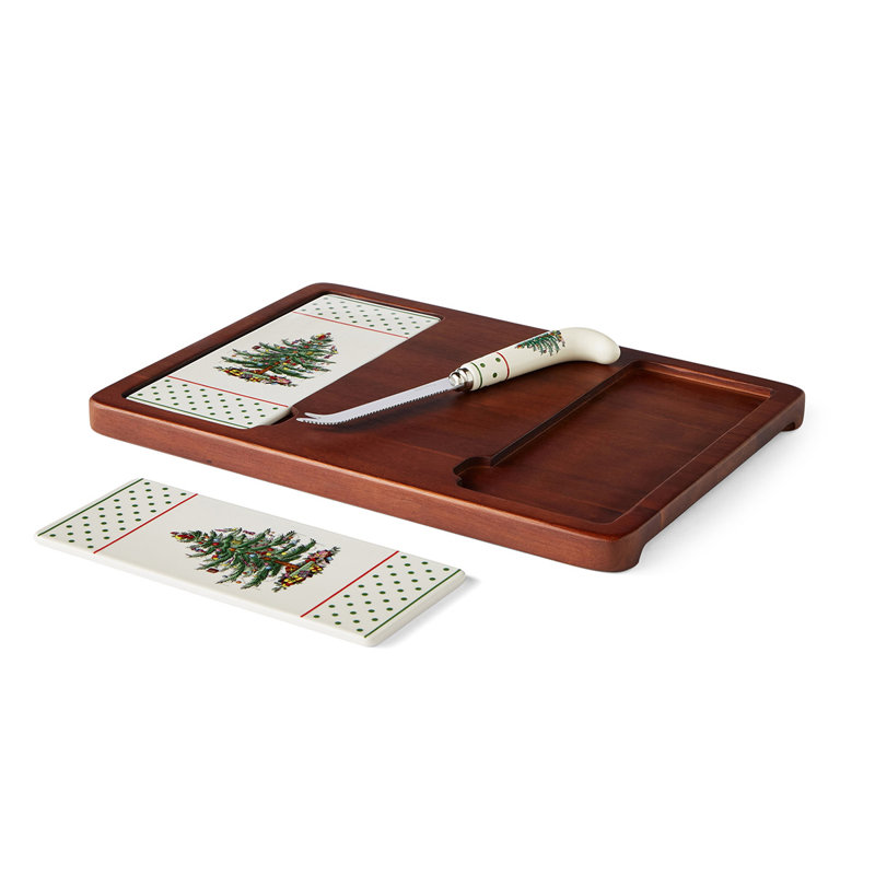 Polka Dot Cheese Board with Knife