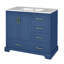 Meuble-lavabo traditionnel de 36 pouces avec lavabo en céramique, rangement spacieux et mécanisme de fermeture en douceur pour les petits espaces-2031165165