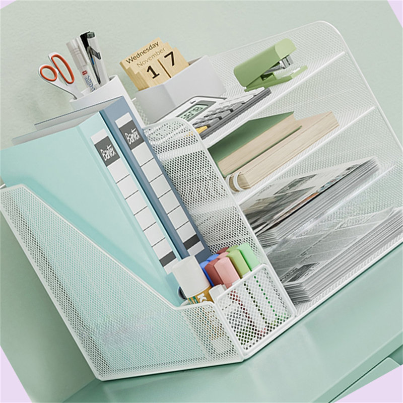Organisateur de bureau Markeida, Blanc