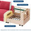 Canapé modulaire de 135,5 po, canapé en chenille en U avec repose-pieds 6 places, canapé convertible à assise profonde, beige-1816065113-1816065114-1816065124