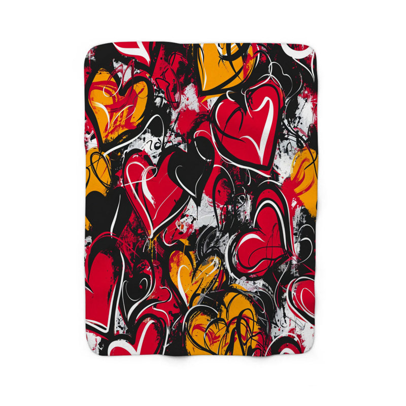 Delicate Floral Delights - Couverture sherpa de qualité supérieure 1 pièce, Lit simple