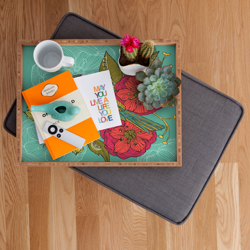 Adilene Wood Tray, 1.75" H x 18" W x 14" D