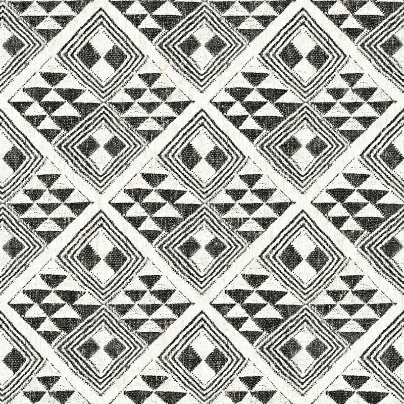 " African Wild Pattern II BW ", 20" H x 20" W