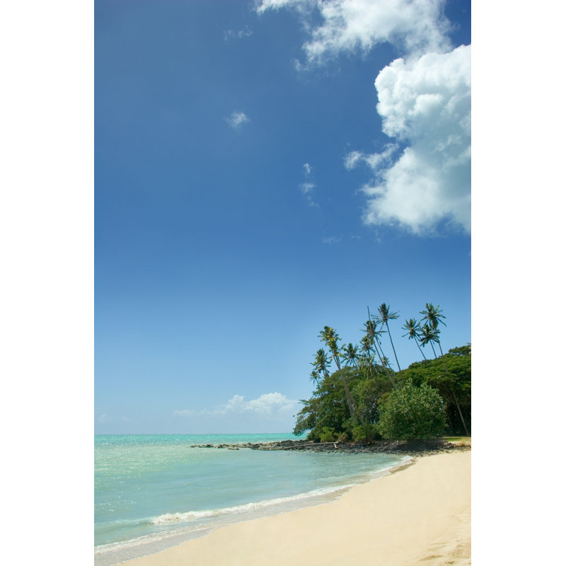 Pacific Island Beach by Colonel - No Frame Art Prints on Canvas, 91cm H x 61cm W