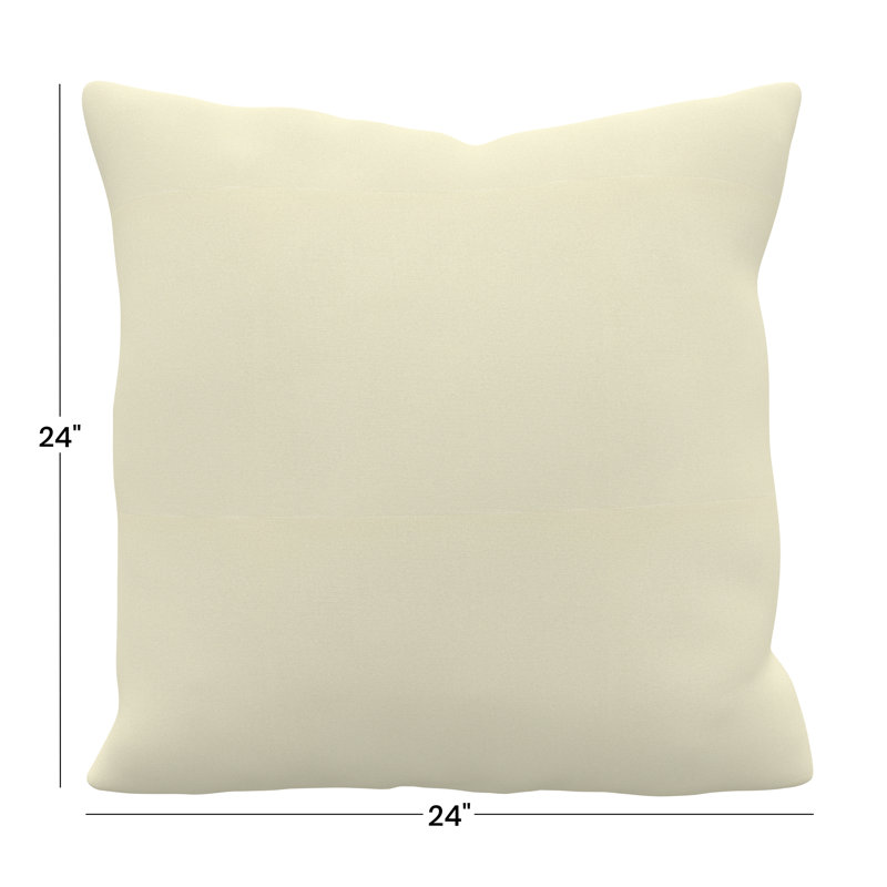 Gabi Sunbrella® Indoor/Outdoor Throw Pillow, Square 24", Canvas Canvas Sunbrella® Canvas