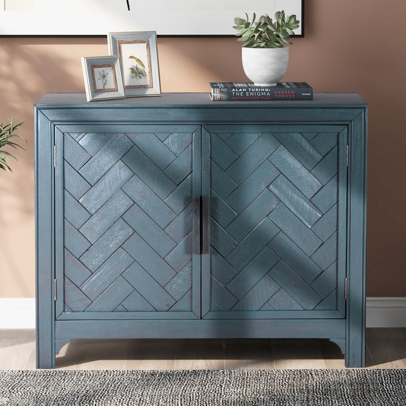 Armoire de rangement de bureau à 2 portes de 40 po de largeur, Bleu