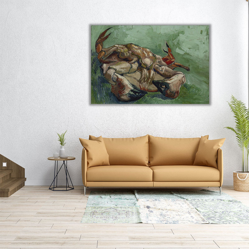 Crabe sur le dos, 1888 - reproduction d'art sur toile, H 20 po x l 30 po