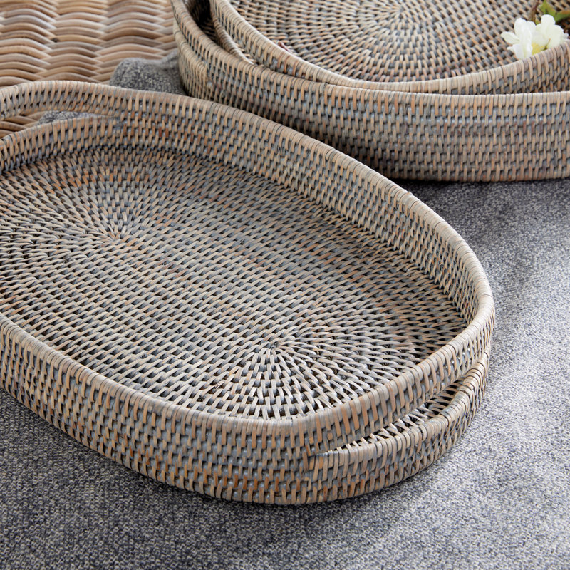 Burma Rattan/Wicker Decorative Tray