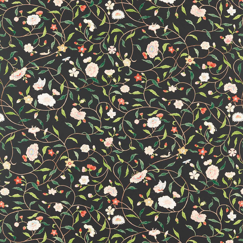 Henrietta's Trail Wallpaper, Vine Black