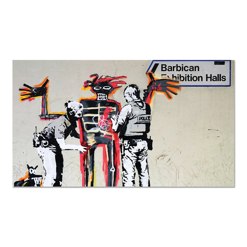 Perquisizione by Banksy - Rectangle Painting, 60cm H x 100cm W