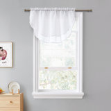 Infinity Solid Tiered Valance Curtain, 55" x 24"