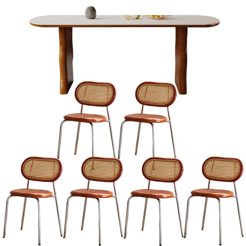 Ensemble de table de salle à manger de style français, H 29,5 po x L 55,1 po x l 31,5 po