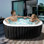Spa CQYG, spa gonflable portable, spa extérieur pour 2 à 6 personnes avec jets de bulles et pompe chauffante, filtre