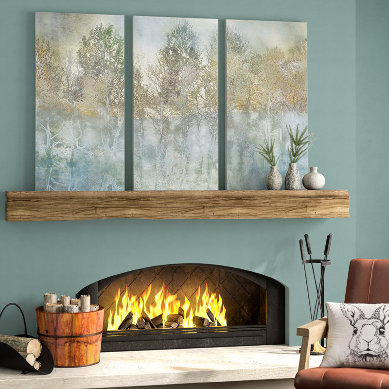 " River Reflection " 3 - Pieces, 40" H x 80" W x 1.5" D