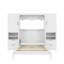 Lit escamotable moderne en MDF blanc pour la maison