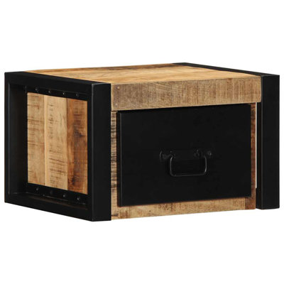 40cm W Metal Bedside Table