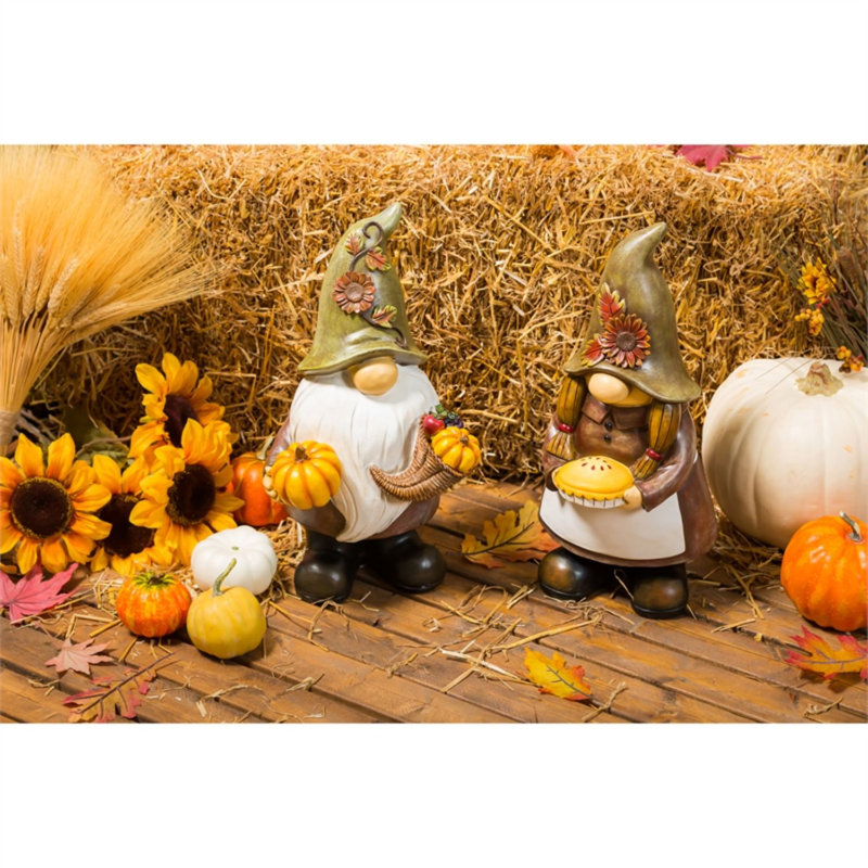 Figurine de jardin Harvest Lady Gnome