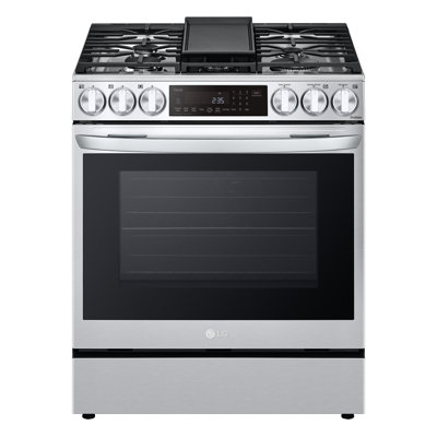 LG 6.3 cu. ft. Smart wi-fi Enabled ProBake Convection® InstaView® Dual Fuel Slide-In Range with Air Fry