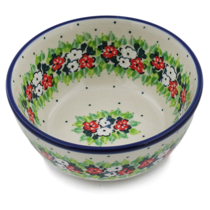 11,83 oz Bol à salade Wildflower Wreath