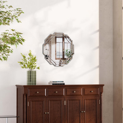 Miroir mural octogone